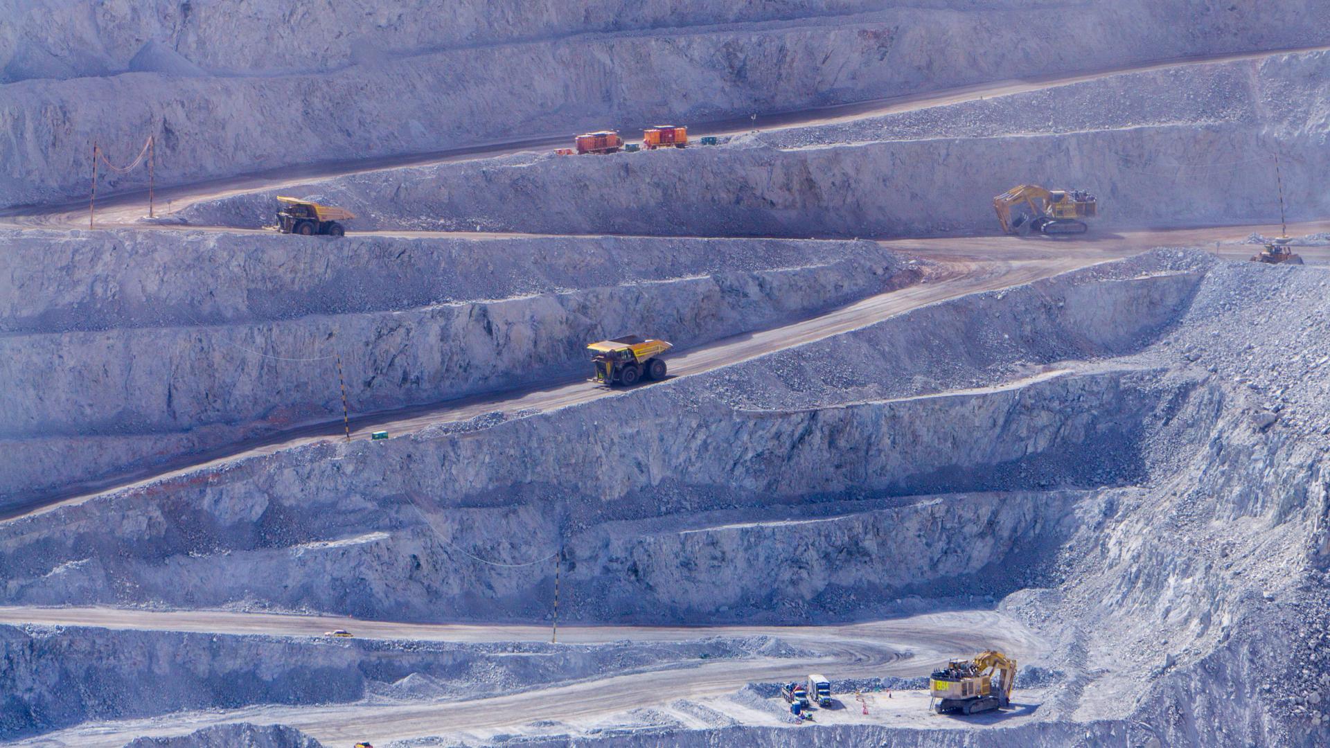 Mining activity at Chuquicamata, in Chile's Atacama Desert