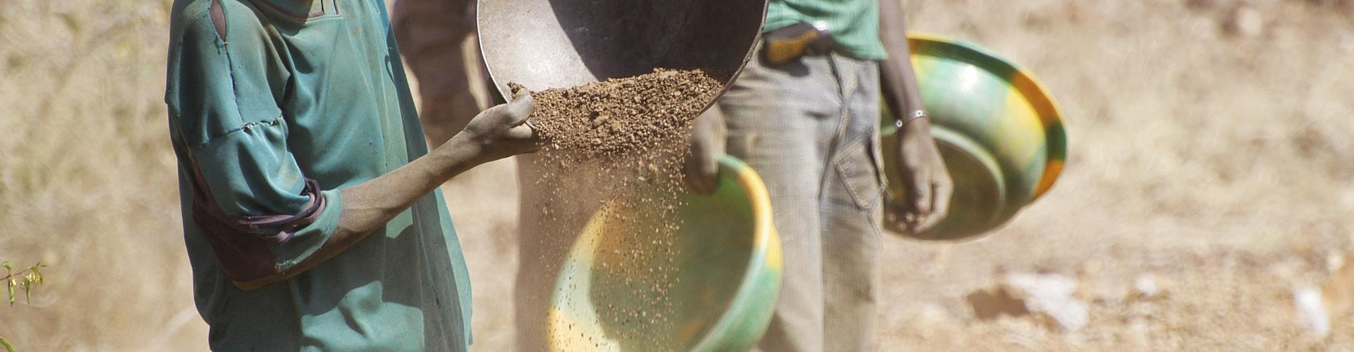 Artisanal mining in Koupela, Burkina Faso.