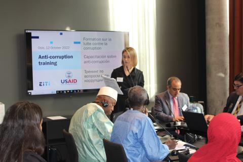 EITI anti-corruption training in Oslo, Norway in October 2022