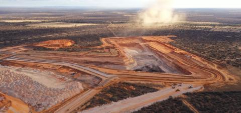 Motheo open pit coal mine near Palapye, Botswana