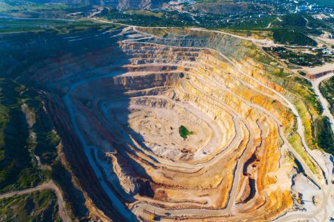 Open pit mine