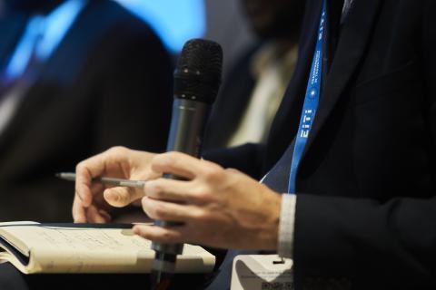 Microphone at EITI Global Conference
