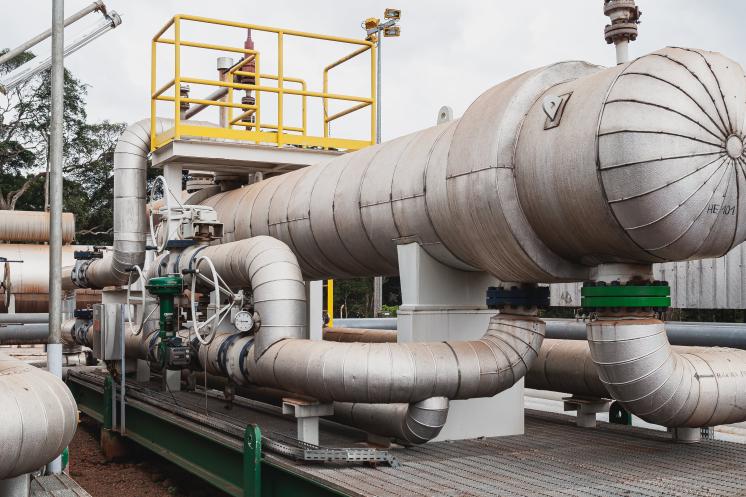 Oil and gas operations in Gabon. 